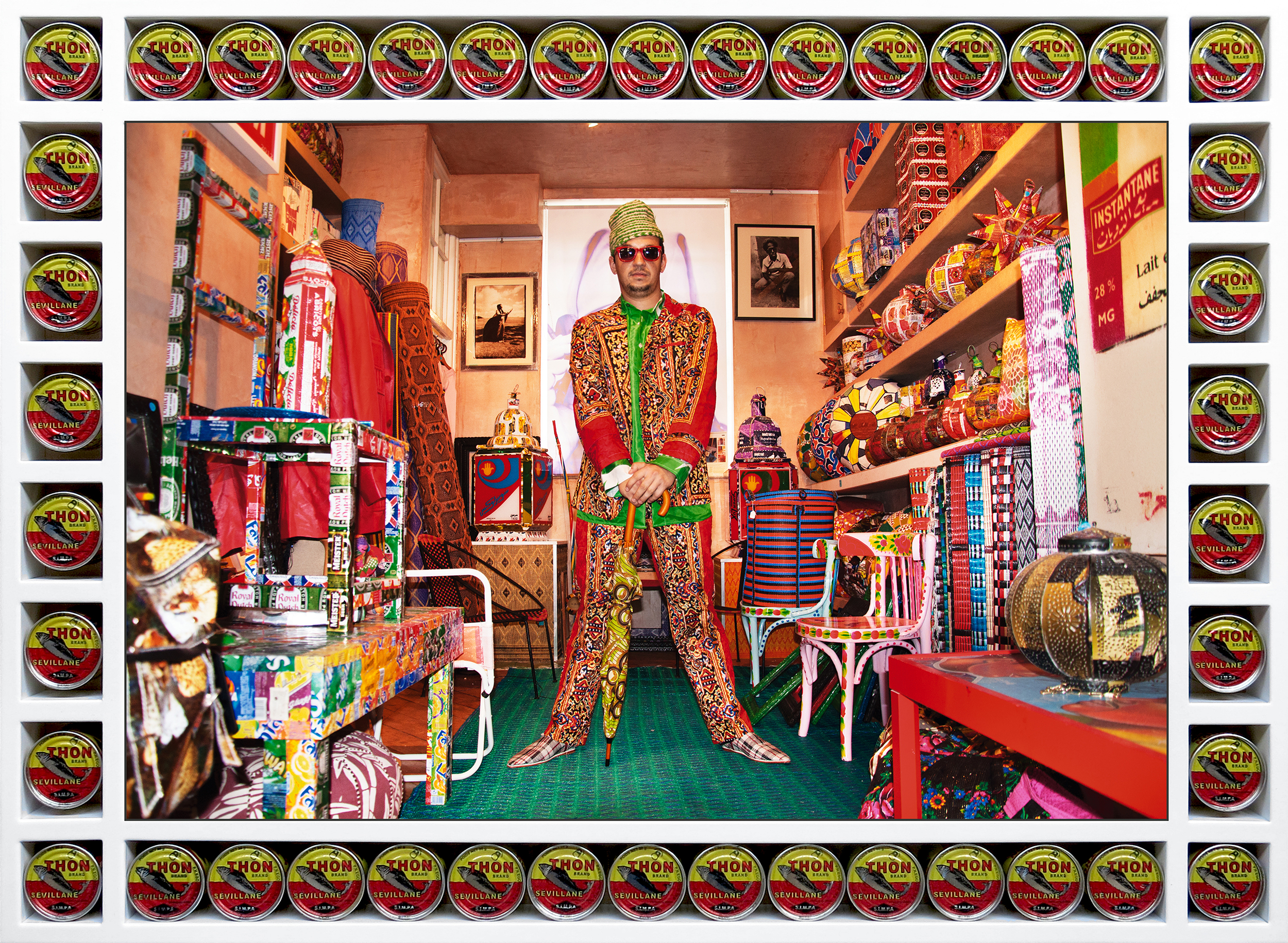 Hassan Hajjaj, Younes in Da Shop, 2012/1433. Courtesy of the Artist and L'Atelier 21, Casablanca, Morocco. courtesy