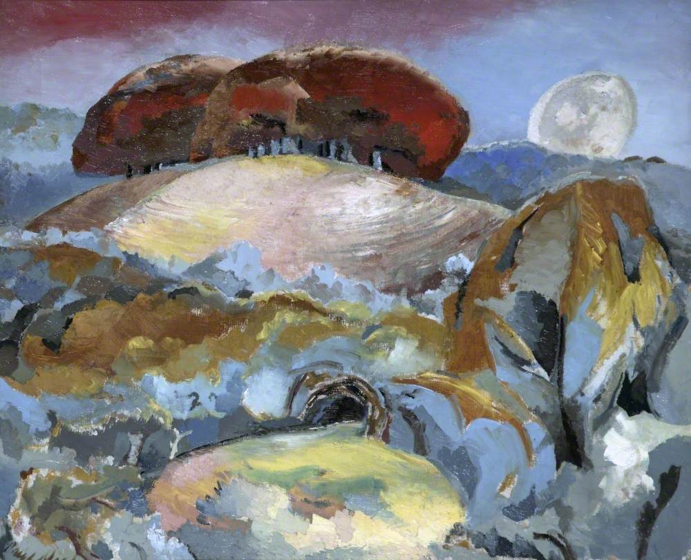 Paul Nash, Landscape of the Moon's Last Phase, 1944. Collection of the Walker Art Gallery