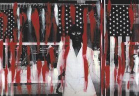 Ming Smith, America Seen through Stars and Stripes (Painted), New York, 1976, from Ming Smith: An Aperture Monograph (Aperture/Documentary Arts, 2020) © Ming Smith, courtesy the artist and Aperture