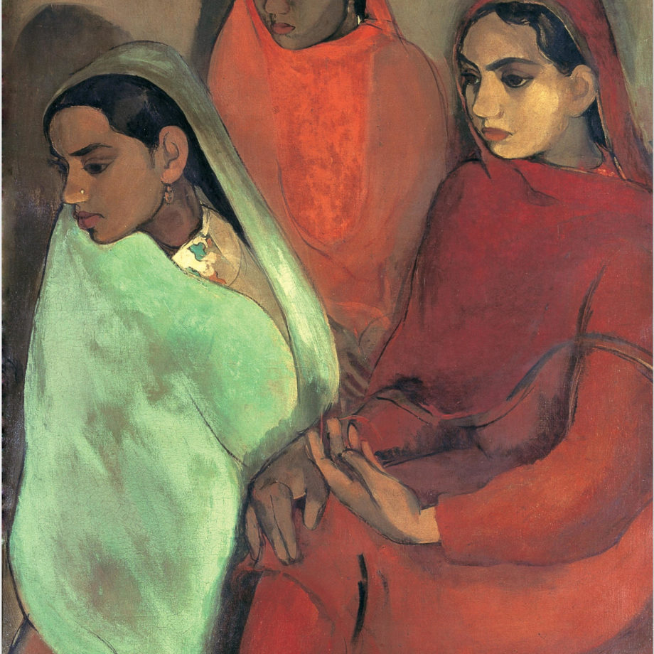 . English: Group of Three Girls, by Amrita Sher-Gil, won her a gold