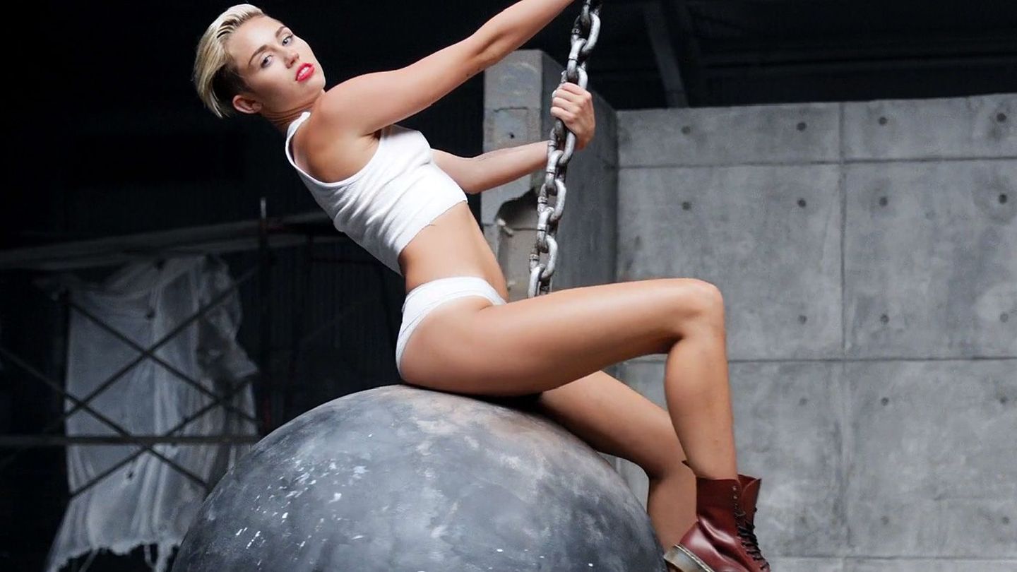 Miley Cyrus in Wrecking Ball, directed by Terry Richardson, 2013