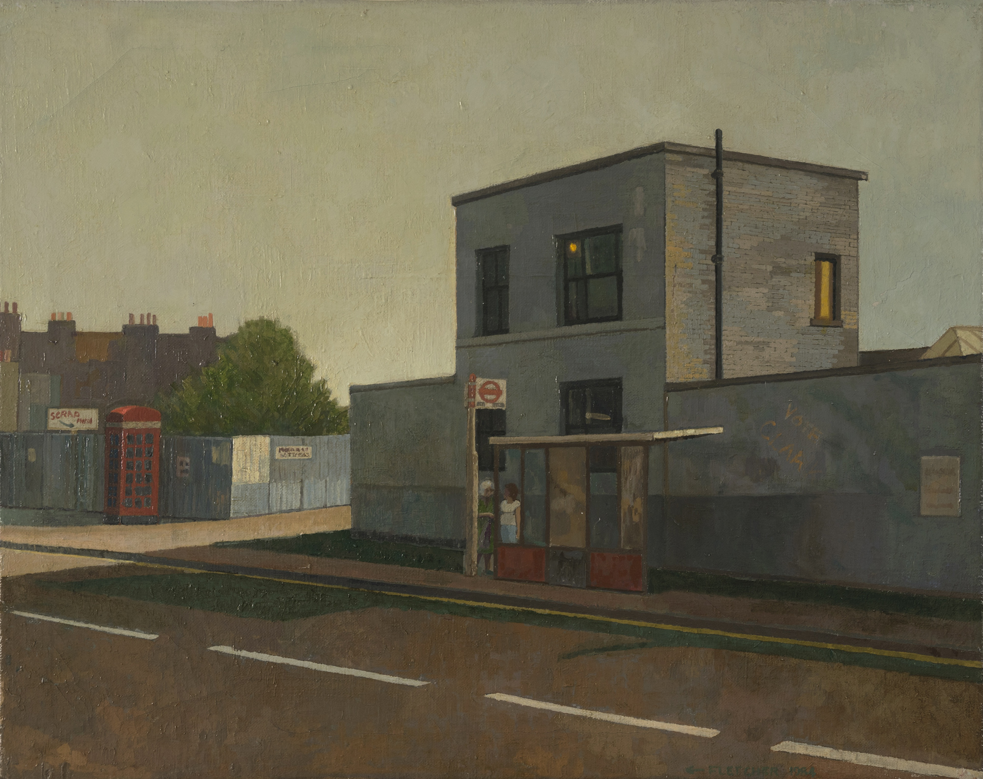 Doreen Fletcher, Bus Stop, Mile End, 1983. Courtesy the artist