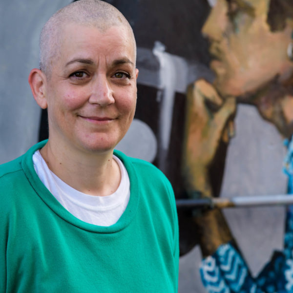 London-based artist, Dawn Mellor unveils a mural celebrating the life ...