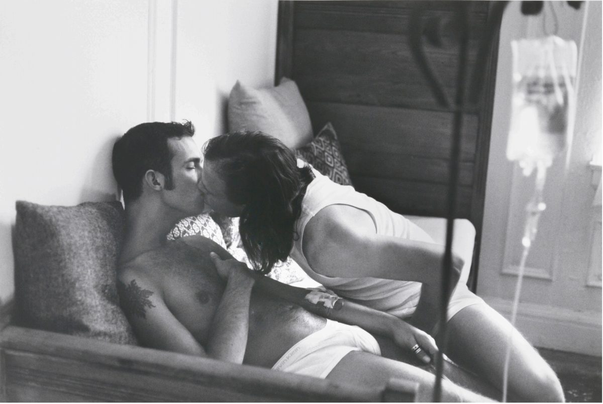 Eric Rhein, Kissing Ken (self-portrait with Ken Davis), 1996.