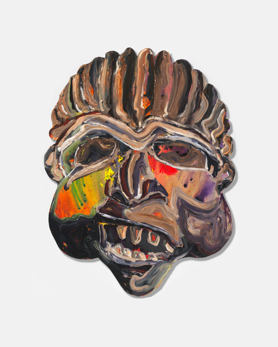 Ludovic Nkoth, Untitled Mask #6, 2020. Courtesy the artist and Luce Gallery