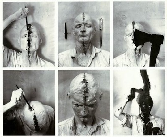 Günter Brus, Self Painting (Film Action), 1965. Courtesy Museum Moderner Kunst Stiftung Ludwig Wien