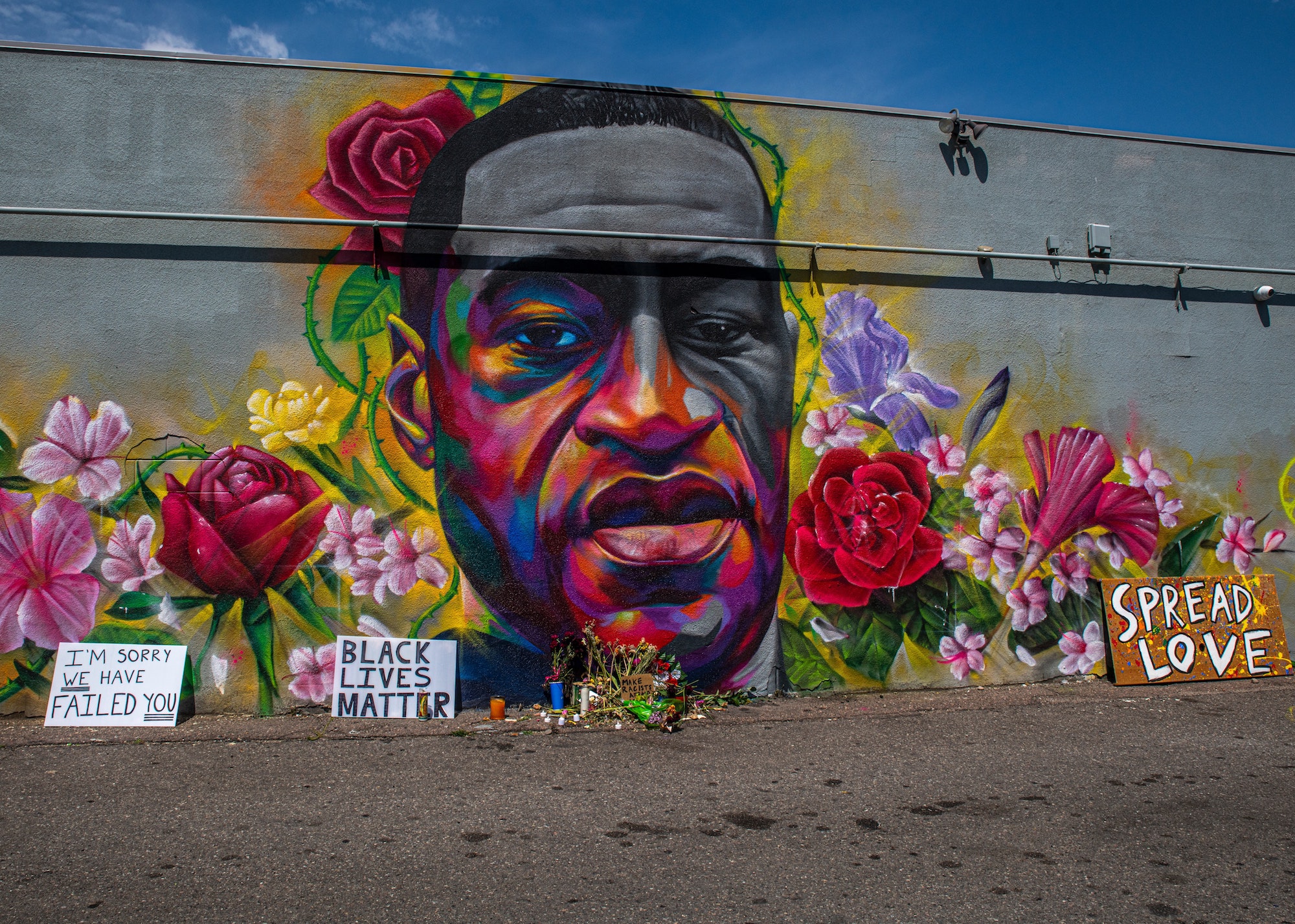 George Floyd mural on Colfax Avenue and Race St., Denver, Colorado. Courtesy Unsplash