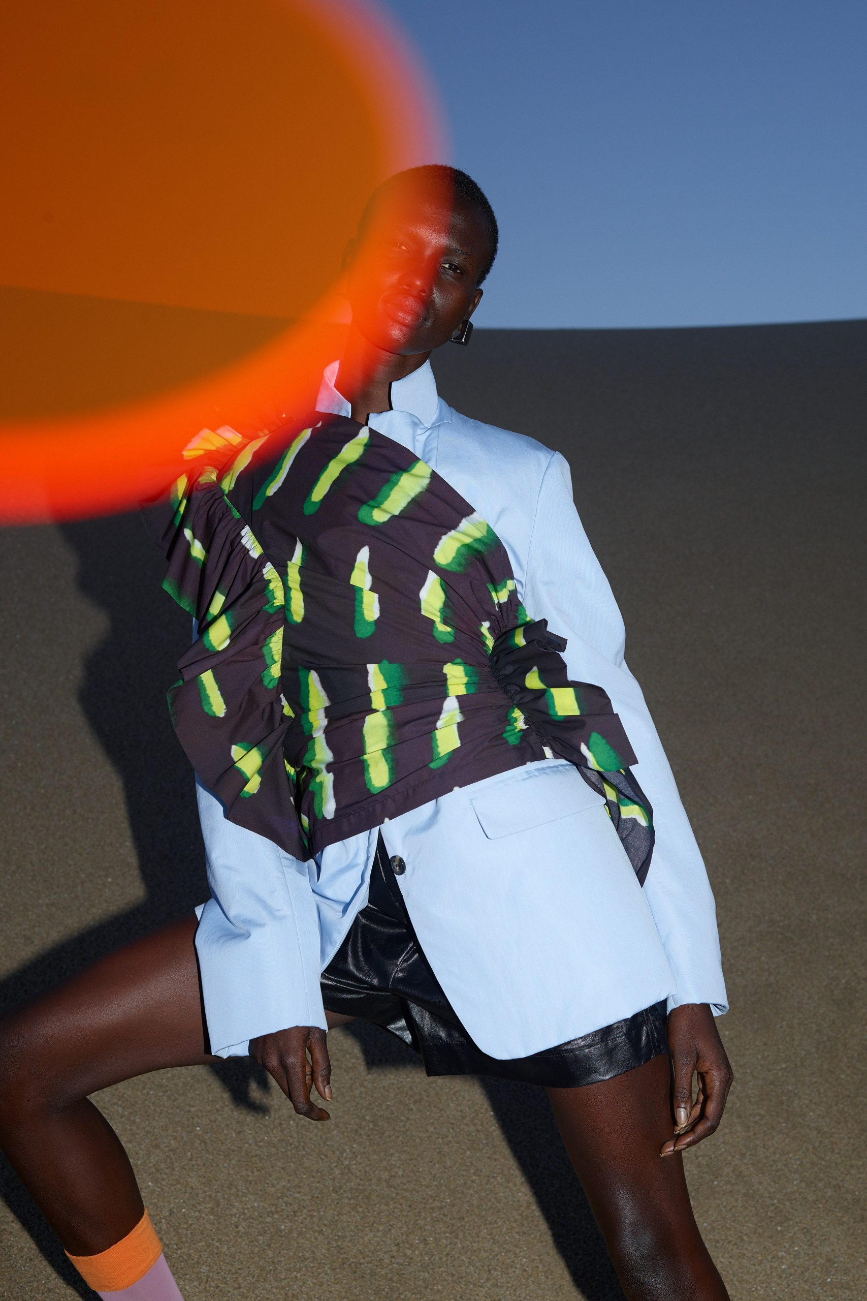 A look from Dries Van Noten's Spring 2021 Collection. Photo Credit Viviane  Sassen - University of Fashion Blog