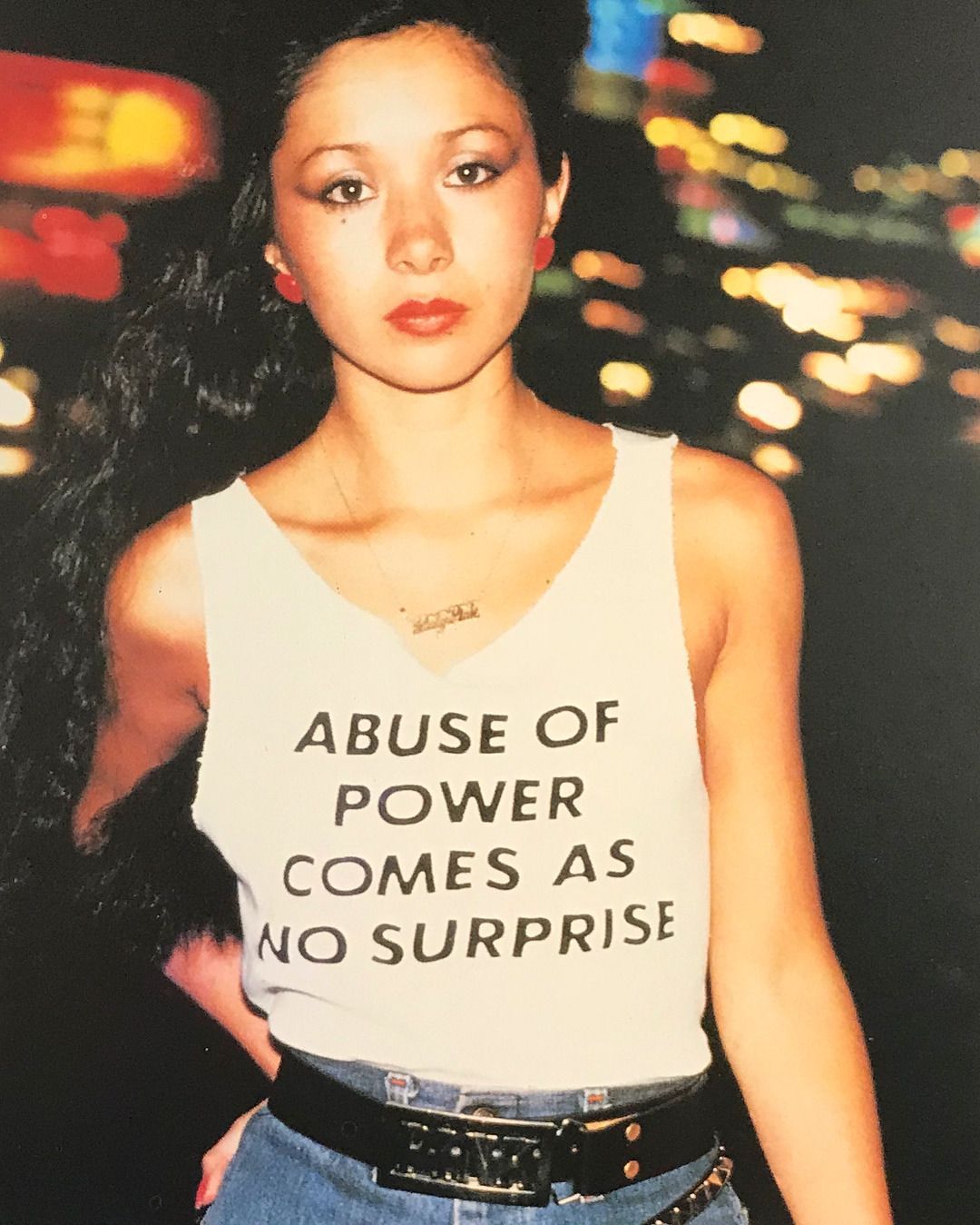 Jenny Holzer, Abuse of Power Comes As No Surprise series Truisms T- shirts, 1980-Ongoing - ELEPHANT