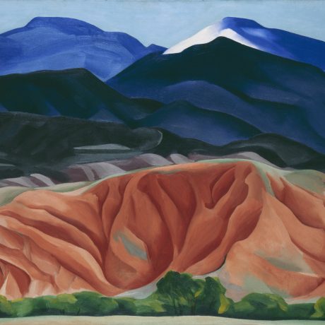 Georgia O'Keeffe. Black Mesa Landscape, New Mexico / Out Back of Marie's II, 1930. Oil on canvas, 24 1/4 x 36 1/4 inches. Georgia O'Keeffe Museum. Gift of The Burnett Foundation © Georgia O'Keeffe Museum
