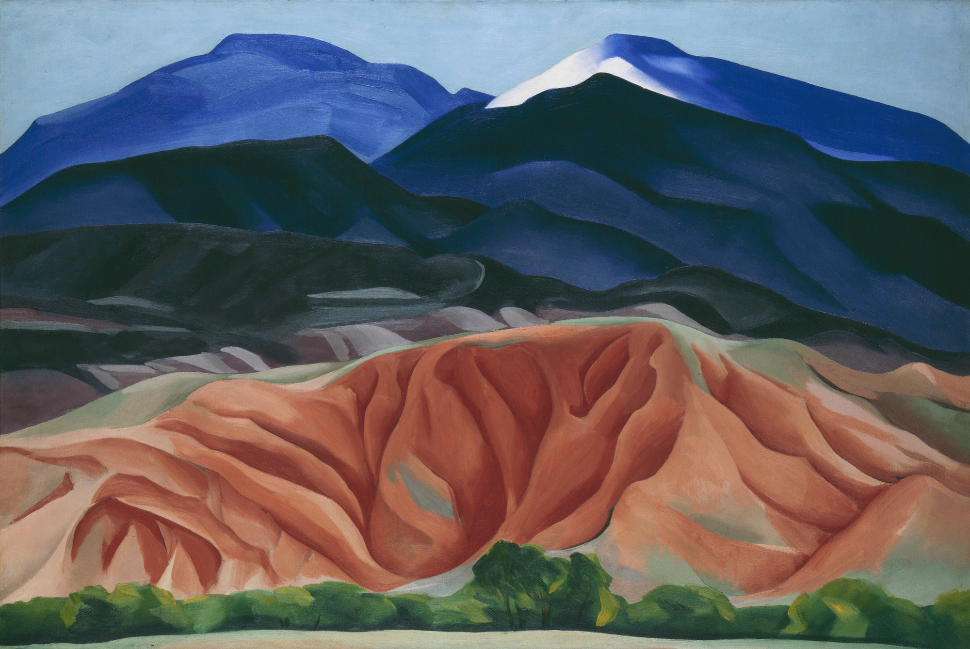Georgia O'Keeffe. Black Mesa Landscape, New Mexico / Out Back of Marie's II, 1930. Oil on canvas, 24 1/4 x 36 1/4 inches. Georgia O'Keeffe Museum. Gift of The Burnett Foundation Â© Georgia O'Keeffe Museum