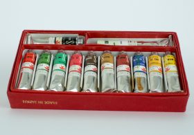 Paint tubes in the Winsor and Newton archive. Photo © Louise Benson