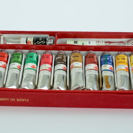 Paint tubes in the Winsor and Newton archive. Photo © Louise Benson