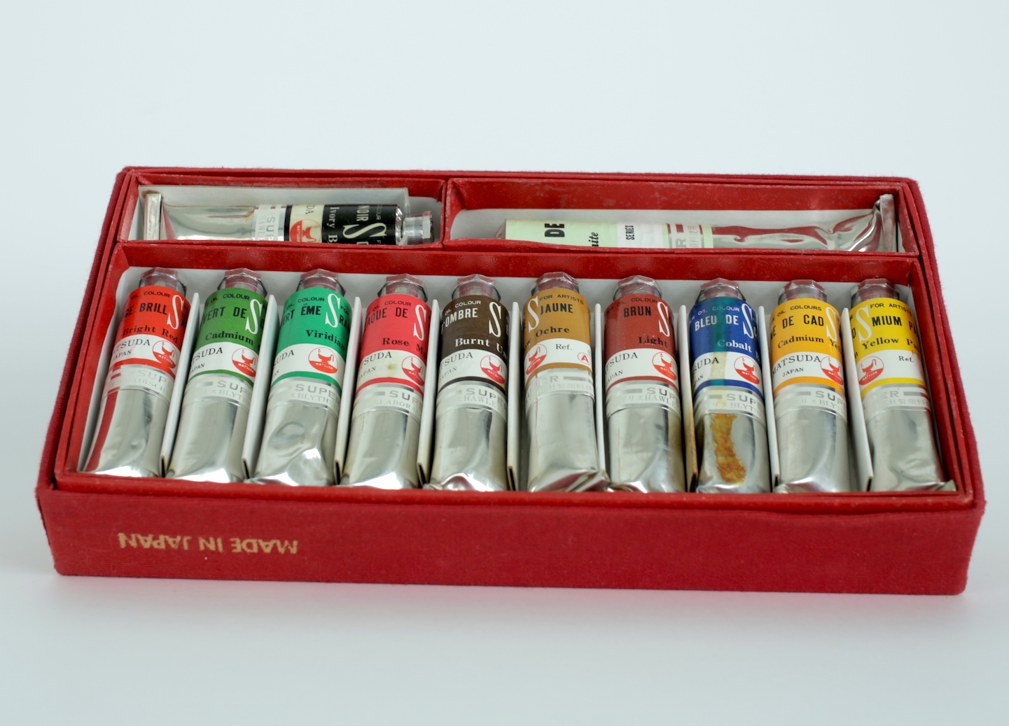 Paint tubes in the Winsor and Newton archive. Photo Â© Louise Benson