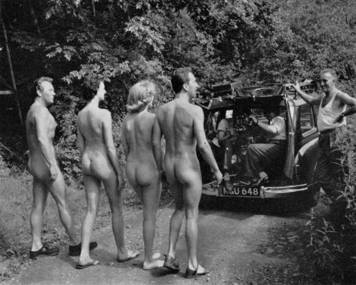 Uncredited photographer, film still from the first British nudist film, Nudist Paradise, 1958. Courtesy RGA