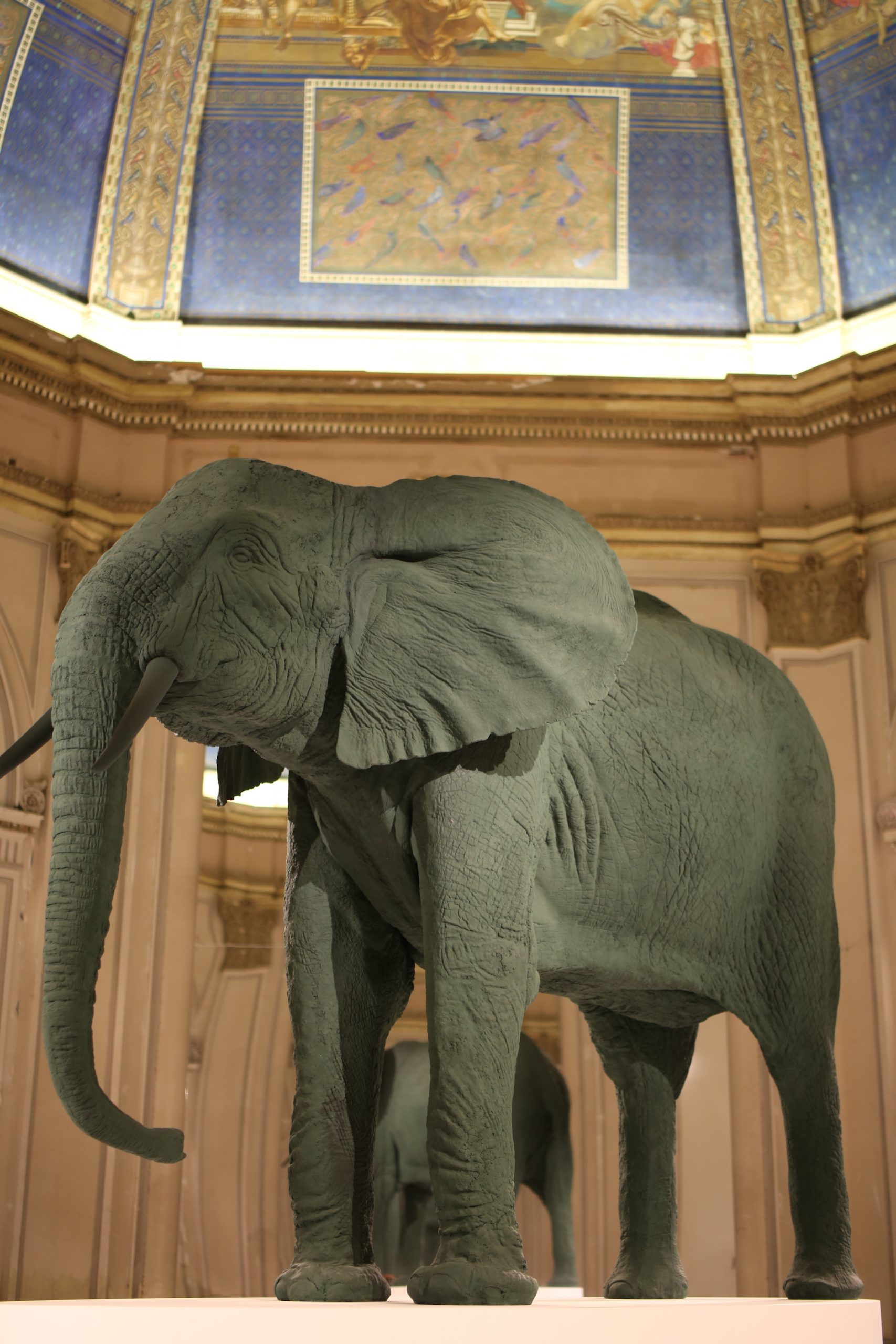 Katharina Fritsch's Elephant (1989) in the entrance to the Giardini central exhibition at the Venice Biennale