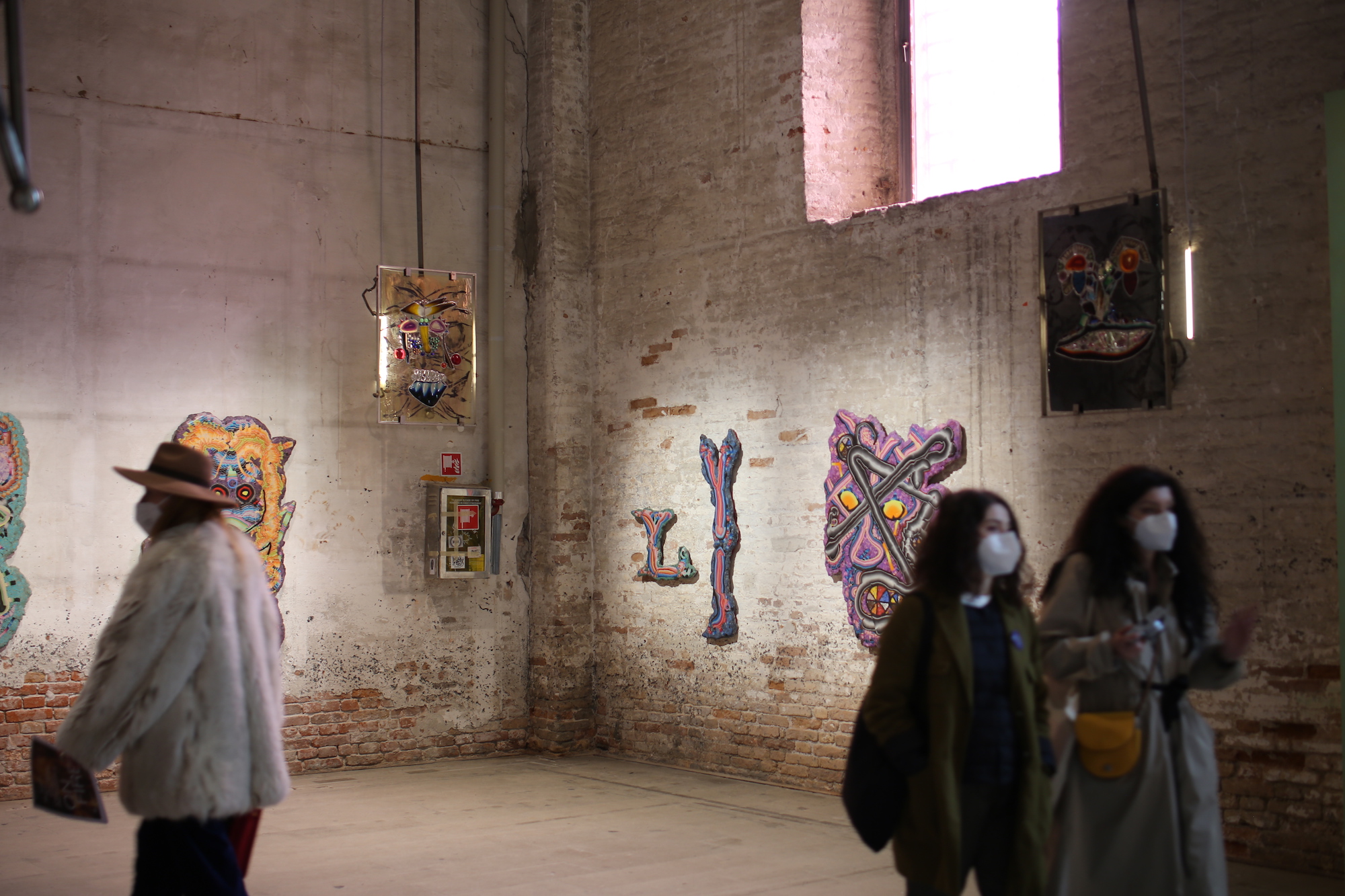 Visitors to the Venice Biennale in the Arsenale. Photo by Louise Benson