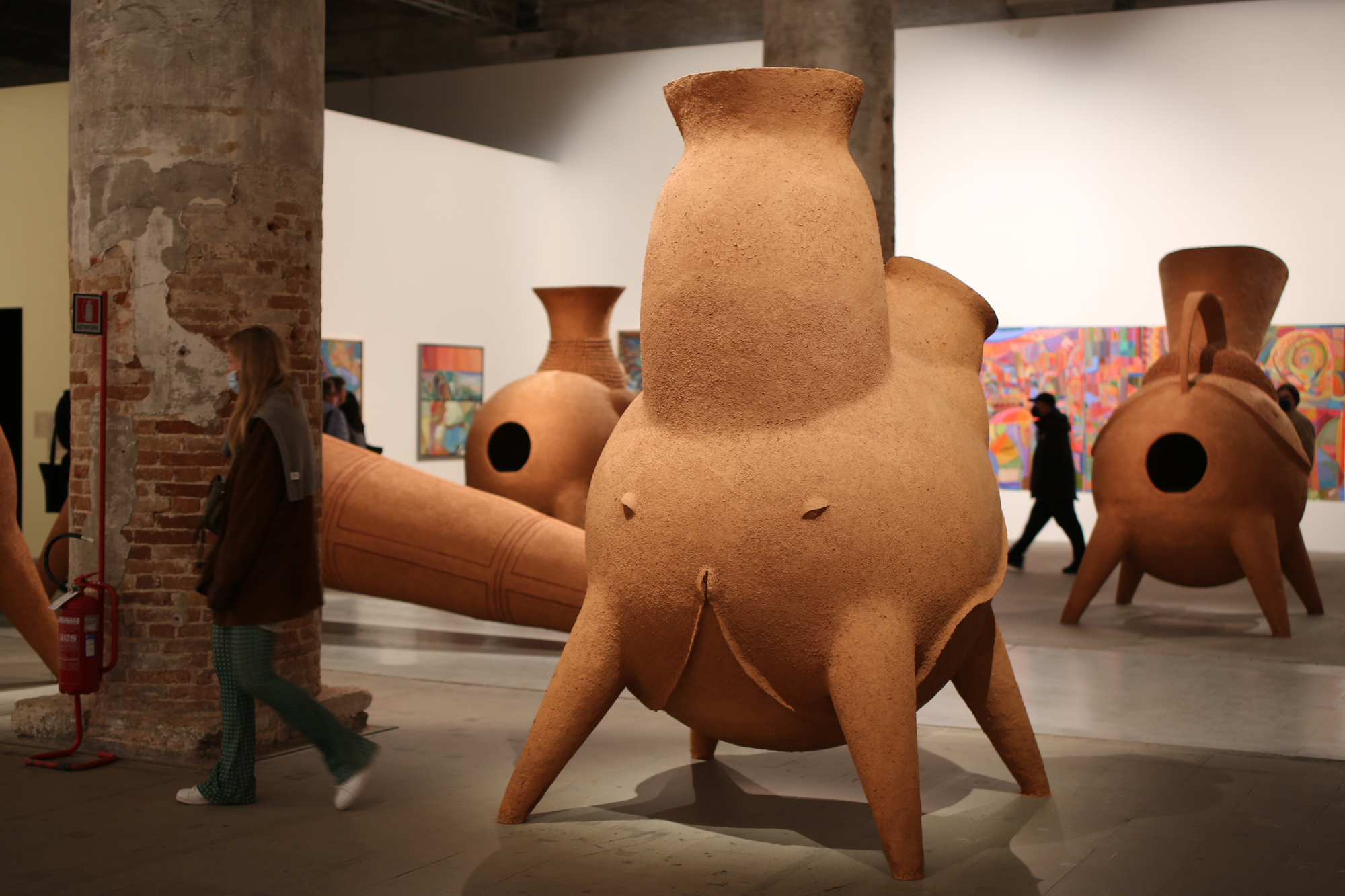 Gabriel Chaile at the Venice Biennale, 2022. Photo: Louise Benson