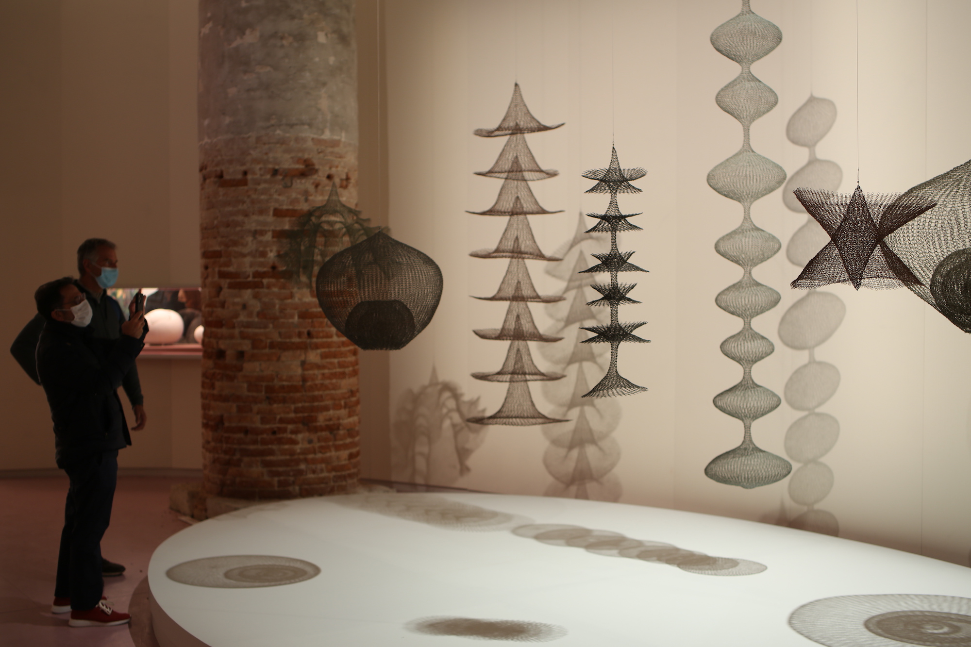 Works by Ruth Asawa at the Venice Biennale. Photo by Louise Benson