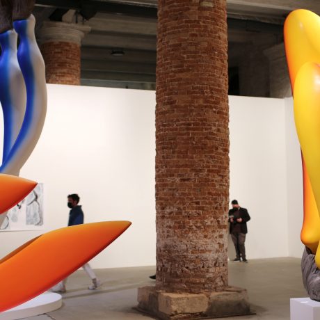 Teresa Solar, Tunnel Boring Machine (2022) at the Arsenale Central Exhibition. Photo by Louise Benson