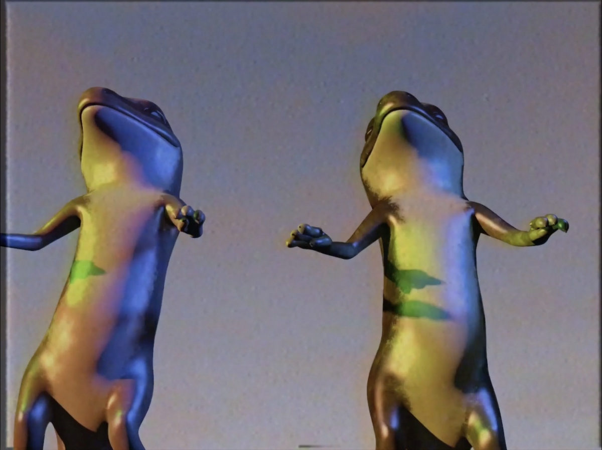 Meriem Bennani, Two Lizards, film still. Courtesy the artist
