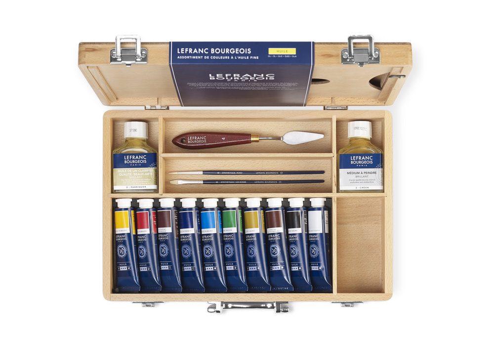 Fine Watercolour Set of 24 Half Pans - Lefranc Bourgeois