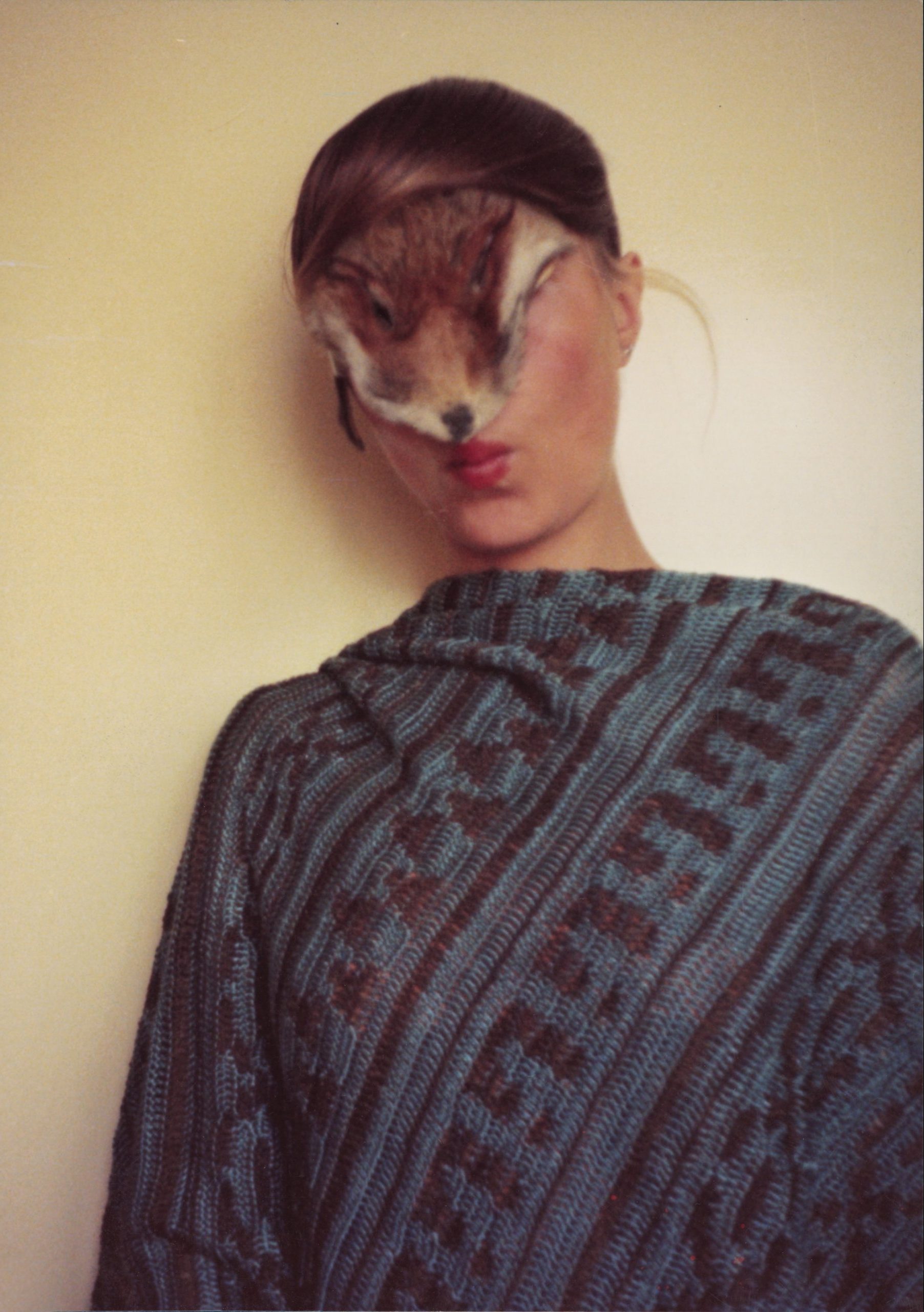 Birgit Jürgenssen, Ohne Titel (Selbst mit Fellchen) (Untitled (Self with Fur)), 1974. Courtesy Birgit Jürgenssen / Galerie Hubert Winter / Bildrecht / Verbund Collection