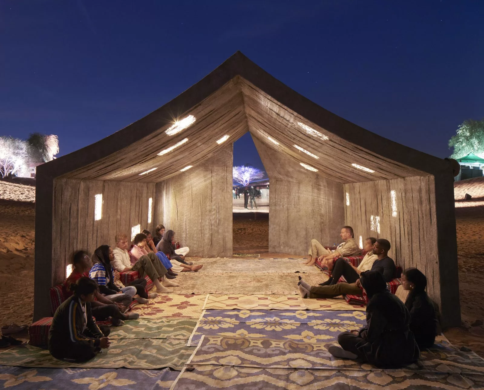 DAAR (Deconolonizing Architecture Art Research), Concrete Tent (2015), (Sharjah, 2023), photos by Edmund Sumner for Sharjah Architectural Triennial-3