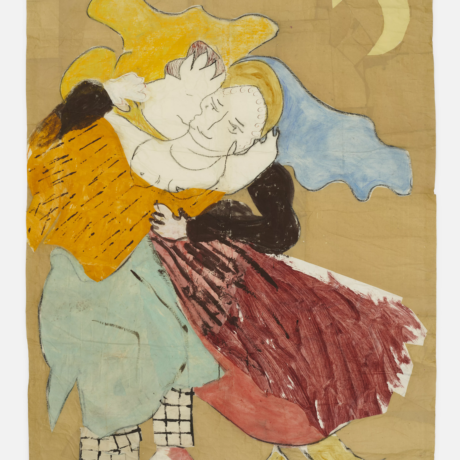 Isabella Ducrot, Tendernesses XV 2021 Mixed media on paper 181 x 129 cm Courtesy the artist and Galerie Gisela Capitain, Cologne