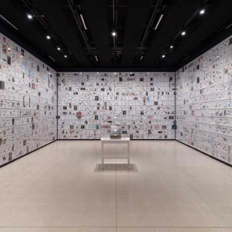 Installation view of Tavares Strachan_ There Is Light Somewhere. The Encyclopedia of Invisibility, 2014-18, and Six Thousand Years, 2018. Photo_ Mark Blower. Courtesy the artist and the Hayward Gallery