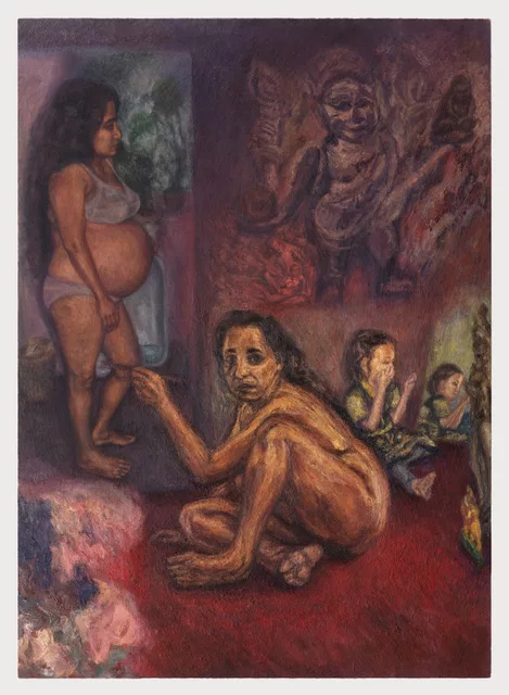 Jai Chuhan, Self Portraitm 1995. Oil on canvas, 210 x 150 cm