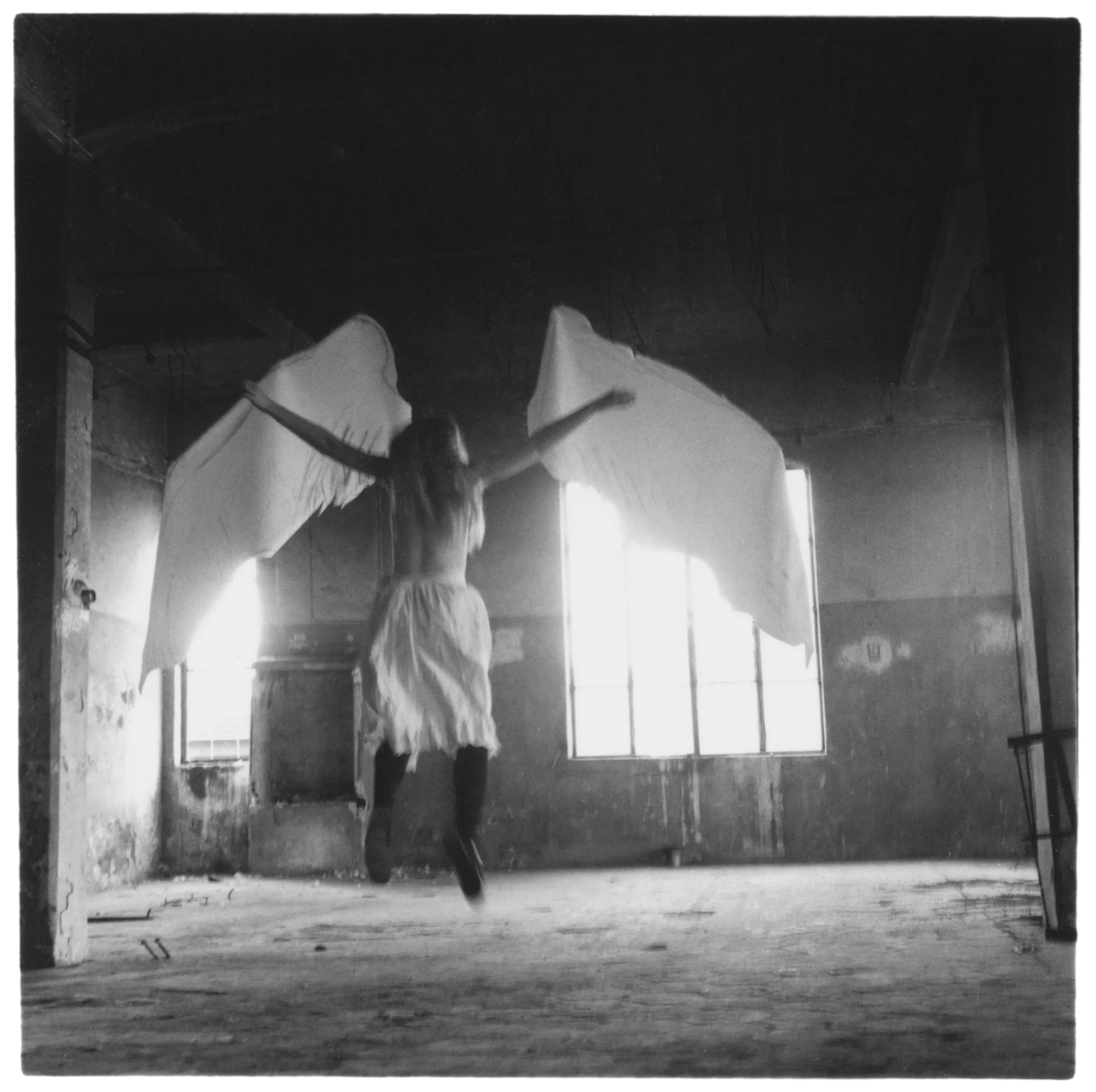 Untitled, from the Angels series by Francesca Woodman, 1977. Courtesy Woodman Family Foundation © Woodman Family Foundation _ DACS, London