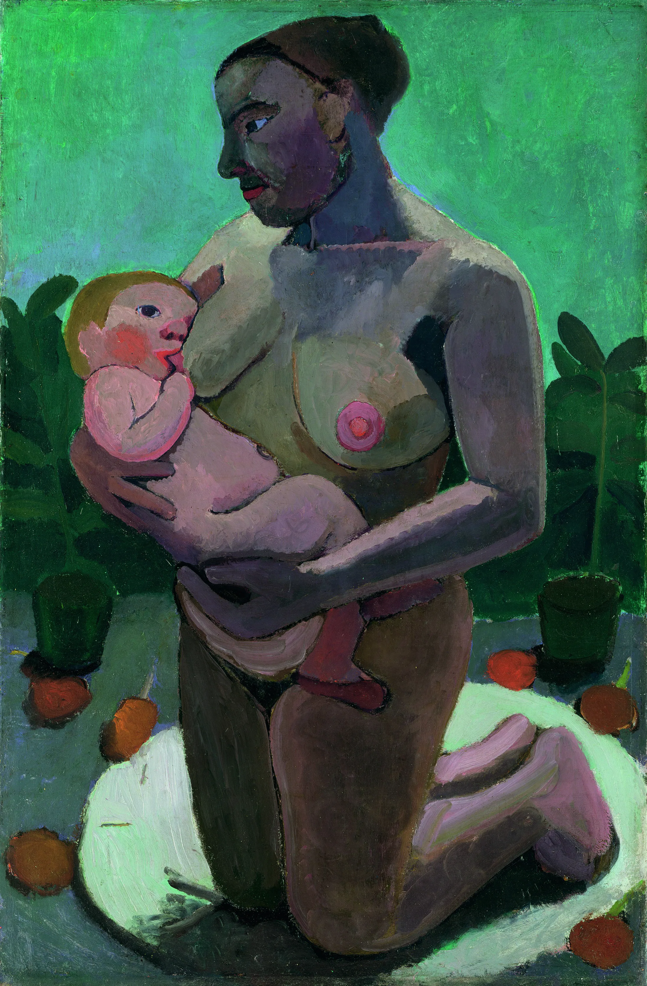 10. Kneeling Mother with Child at Her Breast