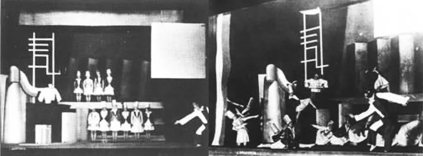 2-Cocktail, Marinetti-Costumes-and-setting-by-Prampoliny-for-Cocktail-1927-a-pantomime-by-Marinetti-and