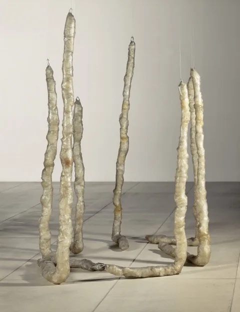 3. Eva Hesse Untitled (Seven Poles) 1970. Courtesy of Hauser & Wirth, Centre Pompidou, Paris. © The Estate of Eva Hesse. Photo by Philippe Migeat